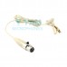 YAM Beige LM3-C4AT Lavalier Microphone For Audio Technica Wireless Microphone