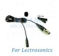 YAM Black LM3-C5L Lavalier Microphone For Lectrosonics Wireless Microphone