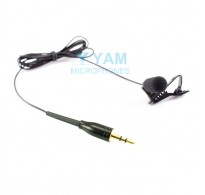 YAM Black LM5-C4AZ Lavalier Microphone For Azden Wireless Microphone