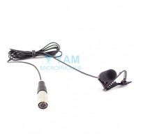 YAM Black LM5-C4AT Lavalier Microphone For Audio Technica Wireless Microphone