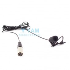 YAM Black LM5-C4AT Lavalier Microphone For Audio Technica Wireless Microphone