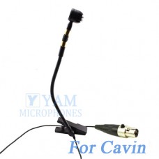 YAM Black Y608-C4C Instrument Microphone For Carvin Wireless Microphone