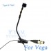 YAM Black Y608-C4G Instrument Microphone For Vega Wireless Microphone