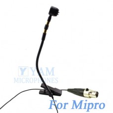 YAM Black Y608-C4M Instrument Microphone For Mipro Wireless Mirophone