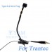 YAM Black Y608-C4R Instrument Microphone For Trantec Wireless Microphone