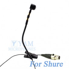 YAM Black Y608-C4S Instrument Microphone For SHURE Wireless Microphone