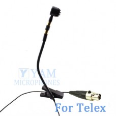 YAM Black Y608-C4TE Instrument Microphone For Telex Wireless Microphone