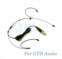YAM Black HM1-C3D Headset Microphone For GTD Audio Wireless Microphone